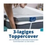 Genius Eazzzy Topper Deluxe 180x200cm 9cm Gelschaum H2/H3 – Bild 5