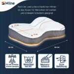 M LINE Athletic Orthopädisches Kissen Seitenschläfer 50x35x12cm – Bild 3