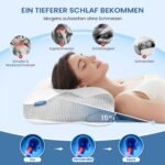 Dozion Ergonomisches Nackenkissen Memory Foam – Seiten & Rückenschläfer – Bild 3