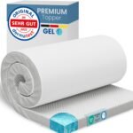 ELONEO Gel Topper 90x200 cm – 5 cm Gel-Memory-Schaum Matratzentopper