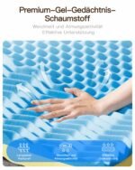 Nytral Matratzentopper 180x200 H3/H4 Gelschaum Öko-TEX 7,5cm – Bild 3