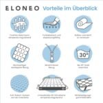 ELONEO Gel Topper 90x200 cm – 5 cm Gel-Memory-Schaum Matratzentopper – Bild 5