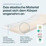 Ravensberger Latex Topper Natura LUX H2/H3 7-Zonen 100x200 cm – Bild 3