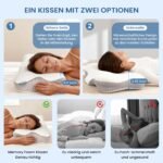 Dozion Ergonomisches Nackenkissen Memory Foam – Seiten & Rückenschläfer – Bild 5