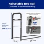 NIMOOD Aufstehhilfe Bett mit LED-Licht – Haltegriff Senioren – Bild 8