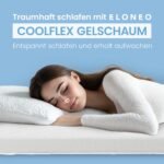 ELONEO Gel Topper 90x200 cm – 5 cm Gel-Memory-Schaum Matratzentopper – Bild 7