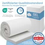 ELONEO Gel Topper 90x200 cm – 5 cm Gel-Memory-Schaum Matratzentopper – Bild 8