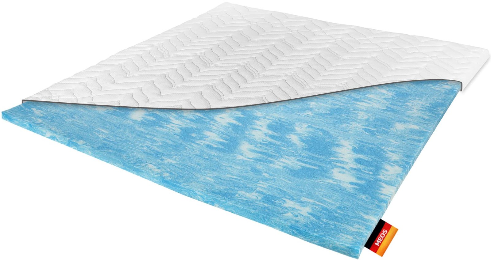 71eJsxbRkcL Meos® Gel-Schaum Topper 160x200 cm – RG50 – Made in Germany – Bild 1