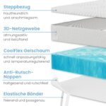 ELONEO Gel Topper 90x200 cm – 5 cm Gel-Memory-Schaum Matratzentopper – Bild 2