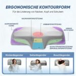 CloudNook Nackenstützkissen Memory Schaum – Ergonomisch, 2 Höhen – Bild 2