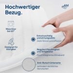 AM Qualitätsmatratzen Latex Topper 180x200 cm RG65 6cm – Bild 5