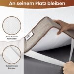 BedStory Matratzentopper 180x200cm 10cm Gel Memory Foam H3/H4 – Bild 3