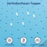 BedStory Gelschaum Matratzentopper 180x200cm, 10cm, H3/H4 – Bild 5