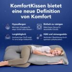MKS Seitenschläferkissen 100x150 cm – Ergonomisch & Kühlend – Bild 2
