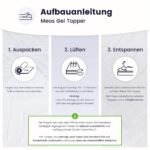 Meos® Gel-Schaum Topper 160x200 cm – RG50 – Made in Germany – Bild 8