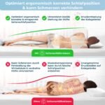 Rosenkern Seitenschläferkissen – Ergonomisch, Made in Germany – Bild 2