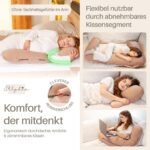 Ellphie Seitenschläferkissen XL – Memory Foam, Baumwolle, braun – Bild 5