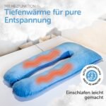 XXL Schwangerschaftskissen U-Form beheizt | Seitenschläferkissen – Bild 2