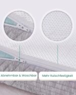 Bonnvia® Matratzentopper 180x200 H3/H4 Gel Kaltschaum 7cm – Bild 5