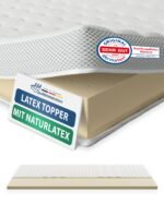 AM Qualitätsmatratzen Latex Topper 180x200 cm RG65 6cm