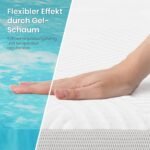 ELONEO Gel Topper 90x200 cm – 5 cm Gel-Memory-Schaum Matratzentopper – Bild 6