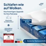 AM 7 Zonen Gel Topper 180x200 cm RG50 – Made in Germany – Bild 2