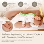 Ellphie Seitenschläferkissen XL – Memory Foam, Baumwolle, braun – Bild 7