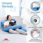 XXL Schwangerschaftskissen U-Form beheizt | Seitenschläferkissen – Bild 6