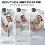 Memory Foam Kopfkissen 40x80 höhenverstellbar – ergonomisch – Bild 4