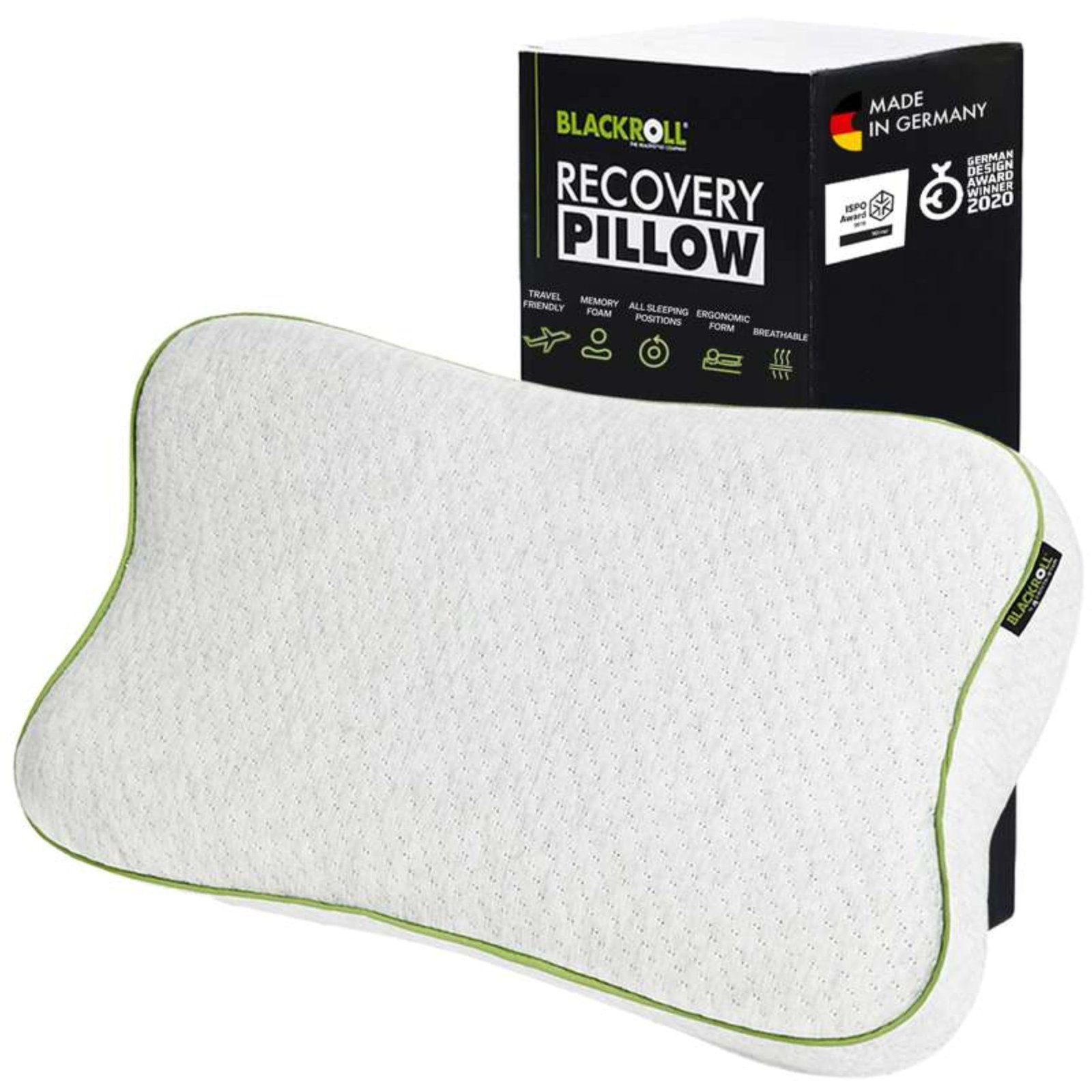 81w5ZfP6Q3L BLACKROLL® Recovery Kissen 50x30 cm – Memory Schaum, Made in Germany – Bild 1