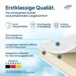 AM Qualitätsmatratzen Latex Topper 180x200 cm RG65 6cm – Bild 3