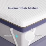 BedStory Matratzentopper 180x200cm 10cm Gelschaum H3&H4 Öko-TEX – Bild 4
