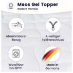 Meos® Gel-Schaum Topper 160x200 cm – RG50 – Made in Germany – Bild 4