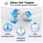 Meos® Gel-Schaum Topper 160x200 cm – RG50 – Made in Germany – Bild 3