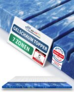 AM 7 Zonen Gel Topper 180x200 cm RG50 – Made in Germany