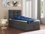 Sofnet Boxspringbett Best Mini 90x200 cm mit Bettkasten, Graphit – Bild 2